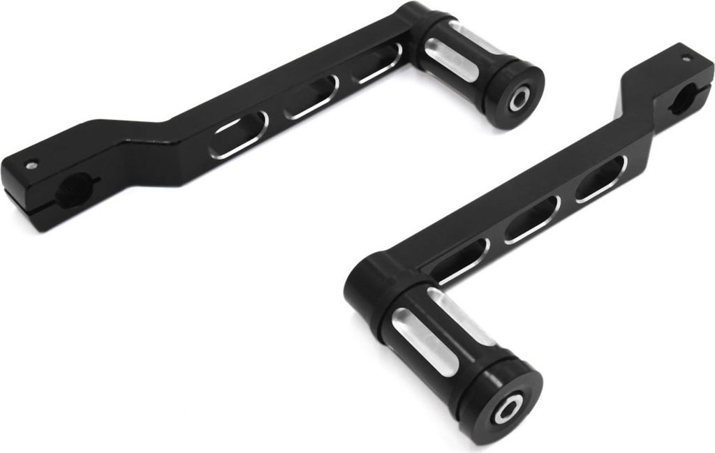 2 Stück Schwarz Metall Motorrad Schalthebel Schalthebelpedal für Harley Davidson DE de