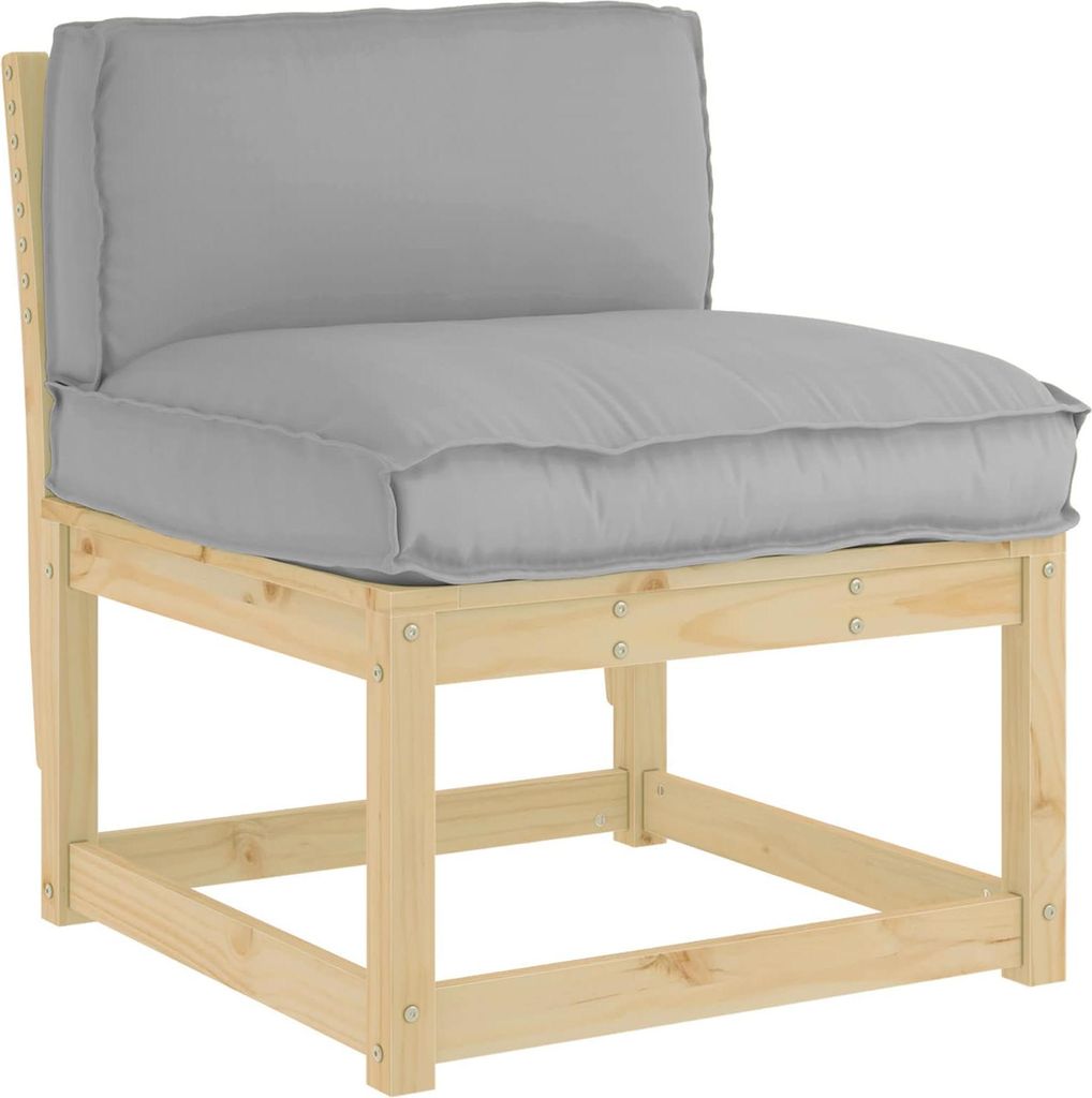 vidaXL Kissen Grau 80 x 40 x 12 cm Oxford-Stoff