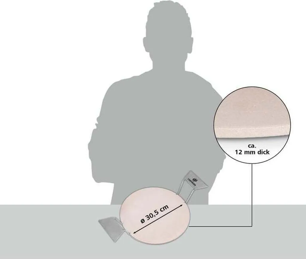 Insert pour Pierre à Pizza Landmann : Support de Cuisson Barbecue Inox - 4
