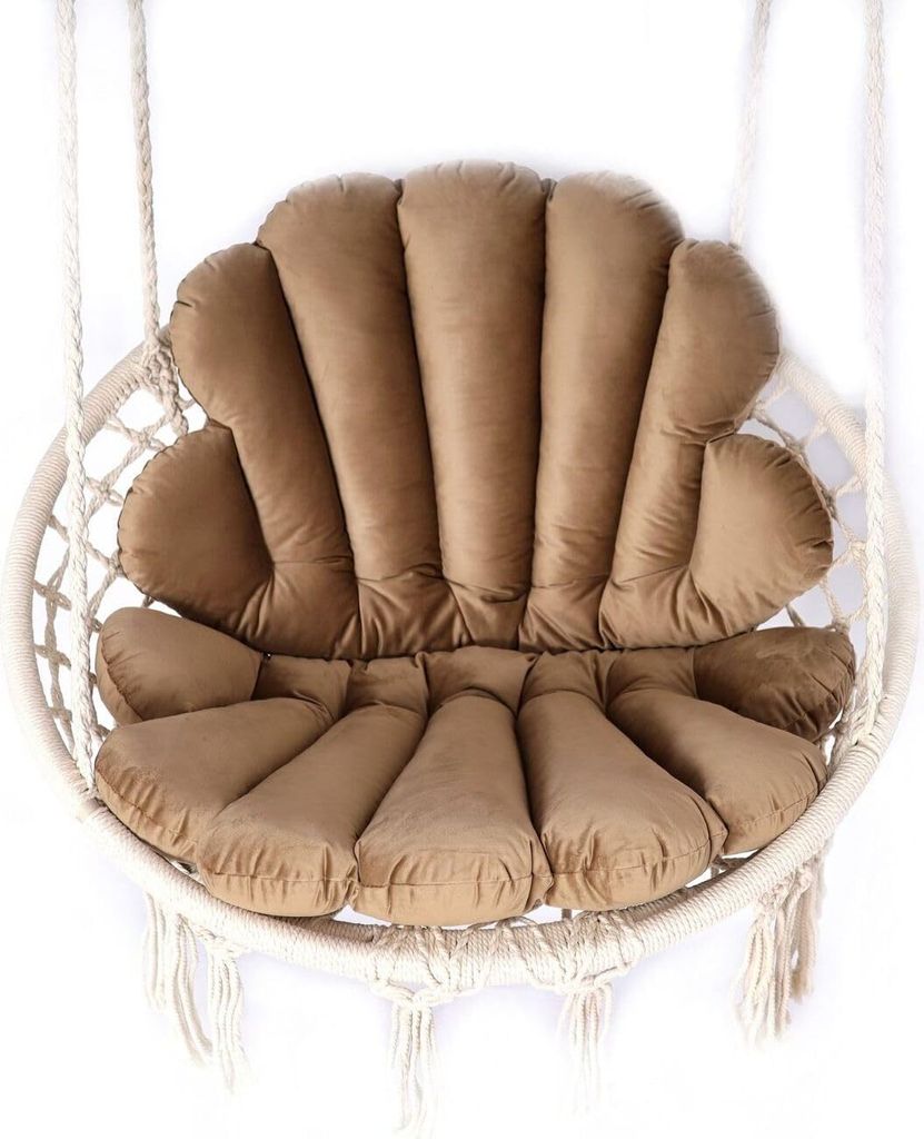 Love Gifts Hängesessel ohne Gestell, Hängesessel Indoor mit Zwei Kissen optimal für den für Innenbereich wie Wohnzimmer & Kinderzimmer geeignet