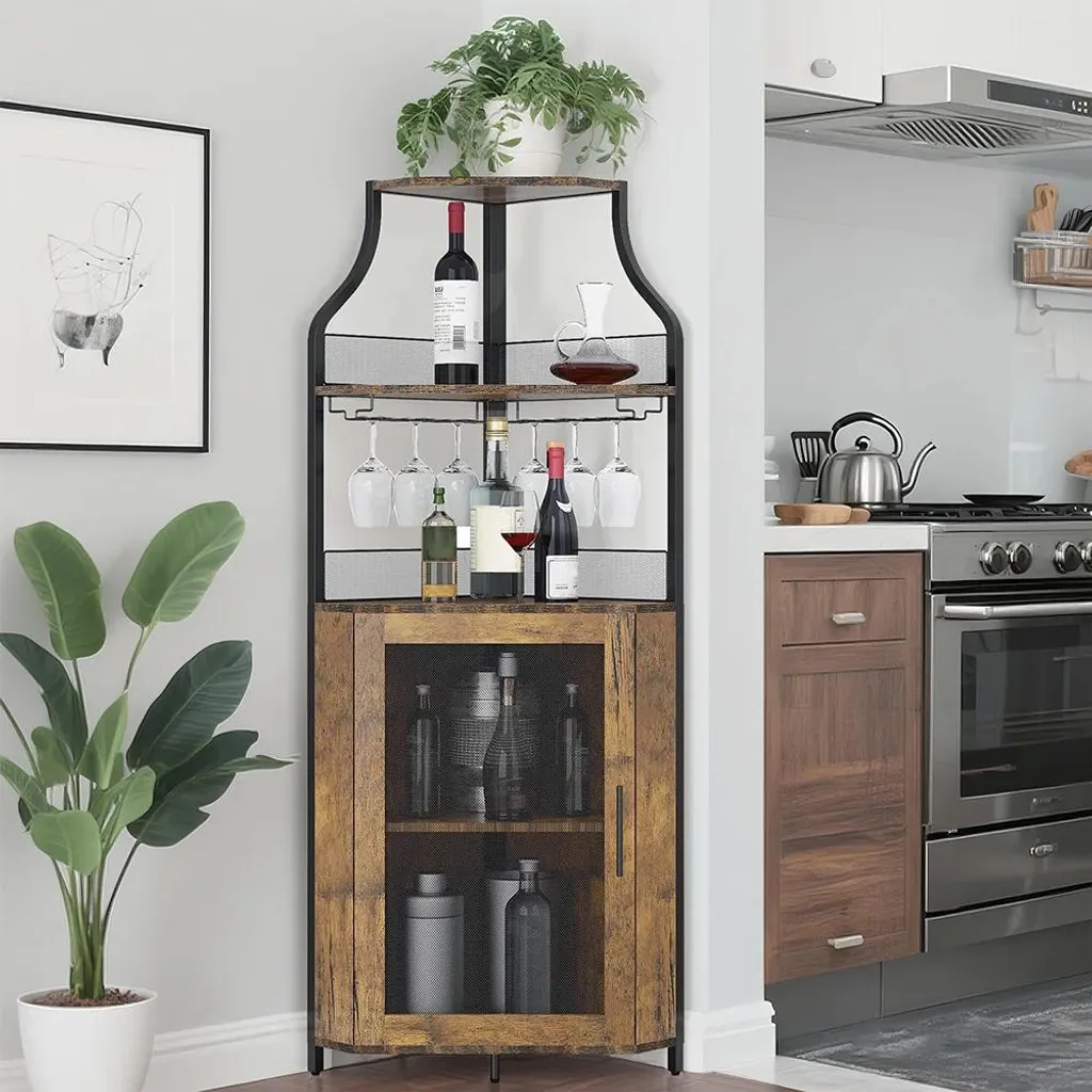 Rangement vin d'angle compact : finissez-en avec le désordre des verres - 7