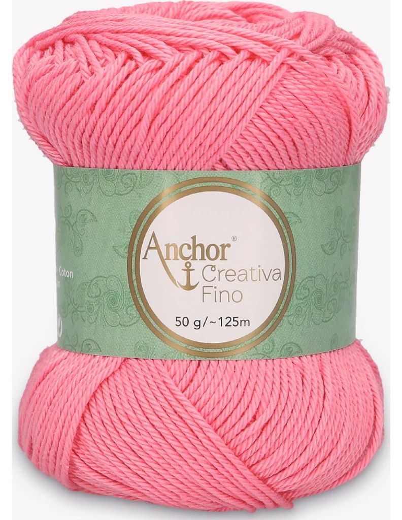 Anchor Creativa Fino – Baumwollgarn 100 % für Häkeln & Stricken (color 00225)