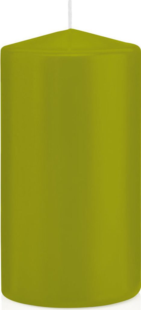 Stumpenkerzen in RAL-Qualität Grün Ø 78 x 150 mm, 8 Stück