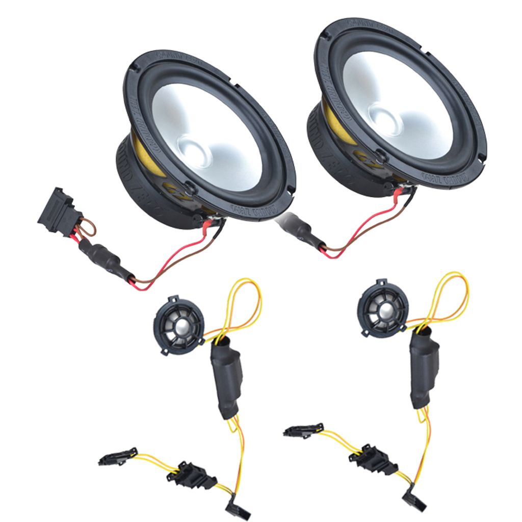 Ground Zero Audio | GZCS-165VW | Fahrzeugspezifisches 16,5cm 2-Wege Lautsprecher System VW Skoda Seat