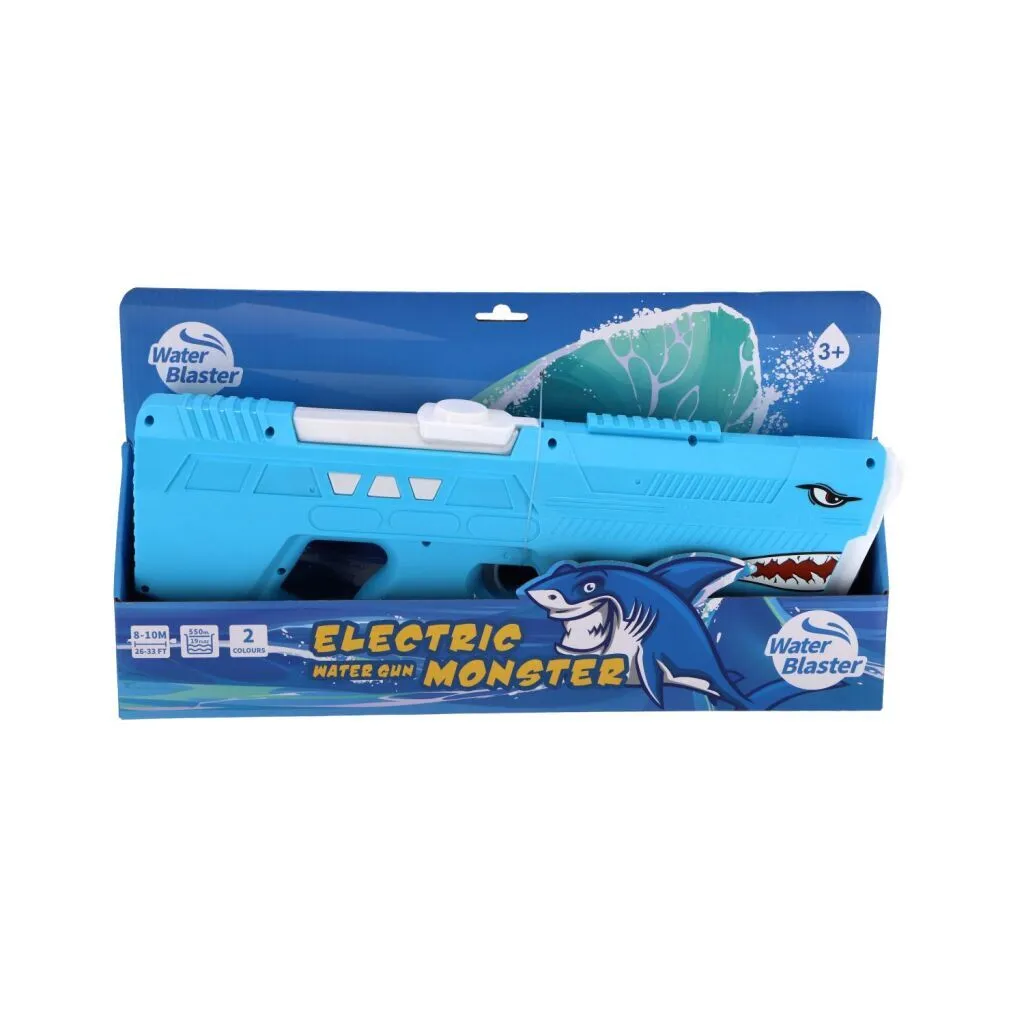 Pistolet à eau Shark format XL 43 cm coloris Bleu avec jet longue portée