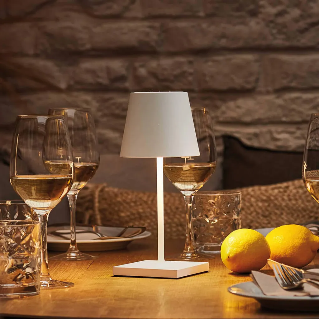 Lampe de Table Sans Fil pour Terrasse et Salon IP54 Blanc Sigor Mini - 10