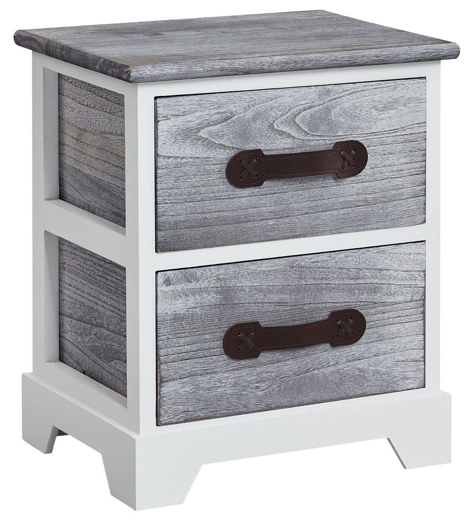 Nachttisch SALERNO Nachtschrank Nachtkommode, mit 2 Produktbild 