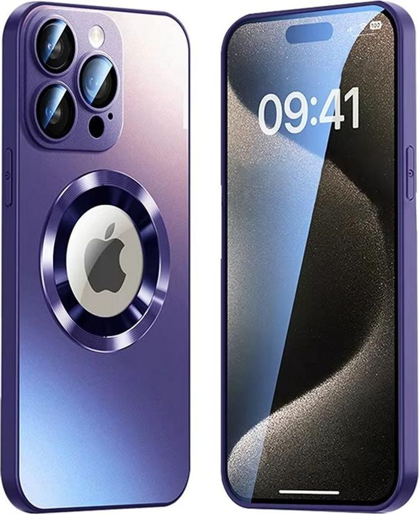 SiGN Magnetische iPhone 17 Pro Max Hülle mit Objektivabdeckung und Logo-Optik - Lila