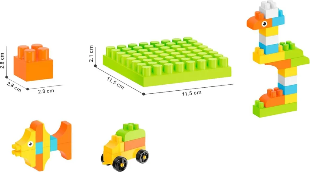 Boîte de construction 90 pièces : jeu de construction véhicules 6573