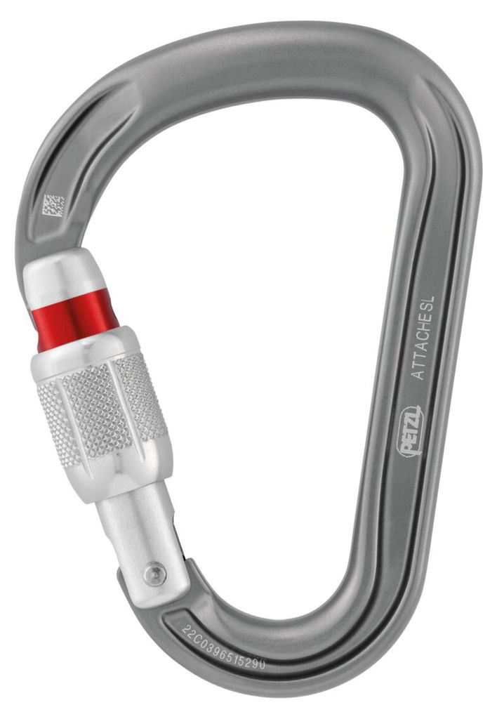 Petzl ATTACHE SCREW-LOCK Karabiner - Gray Gray