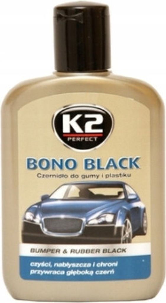 K2 BONO SCHWARZ 250ml – Effektives Gummi-Pflege- und Produktbild 