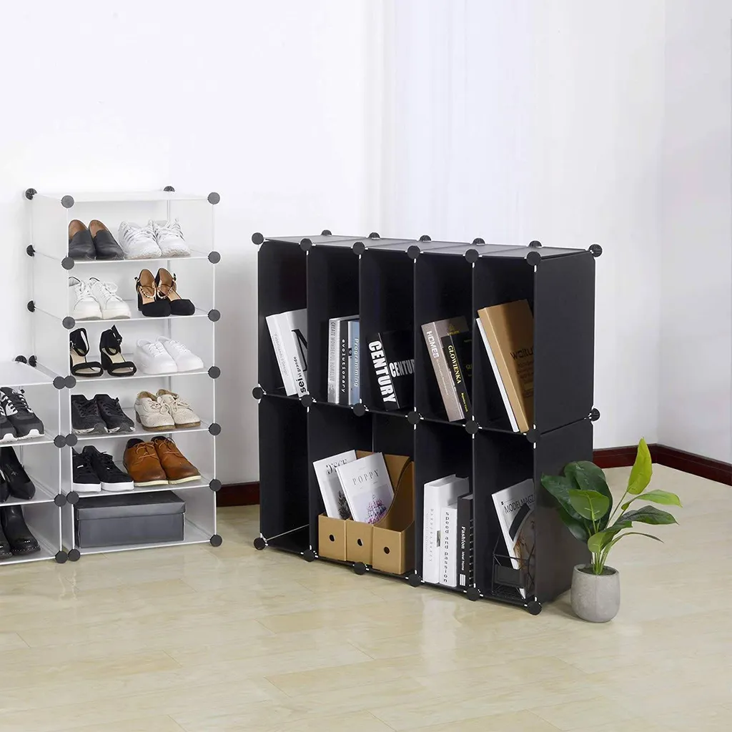 Meuble à chaussures Rootz - Système de rangement modulable 48x173x36 cm