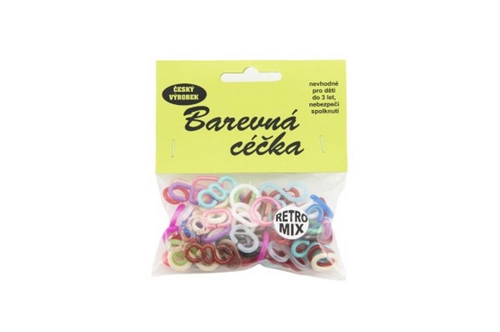 Farebné plastové vrecko v tvare písmena C 10x11cm Obrázok produktu 