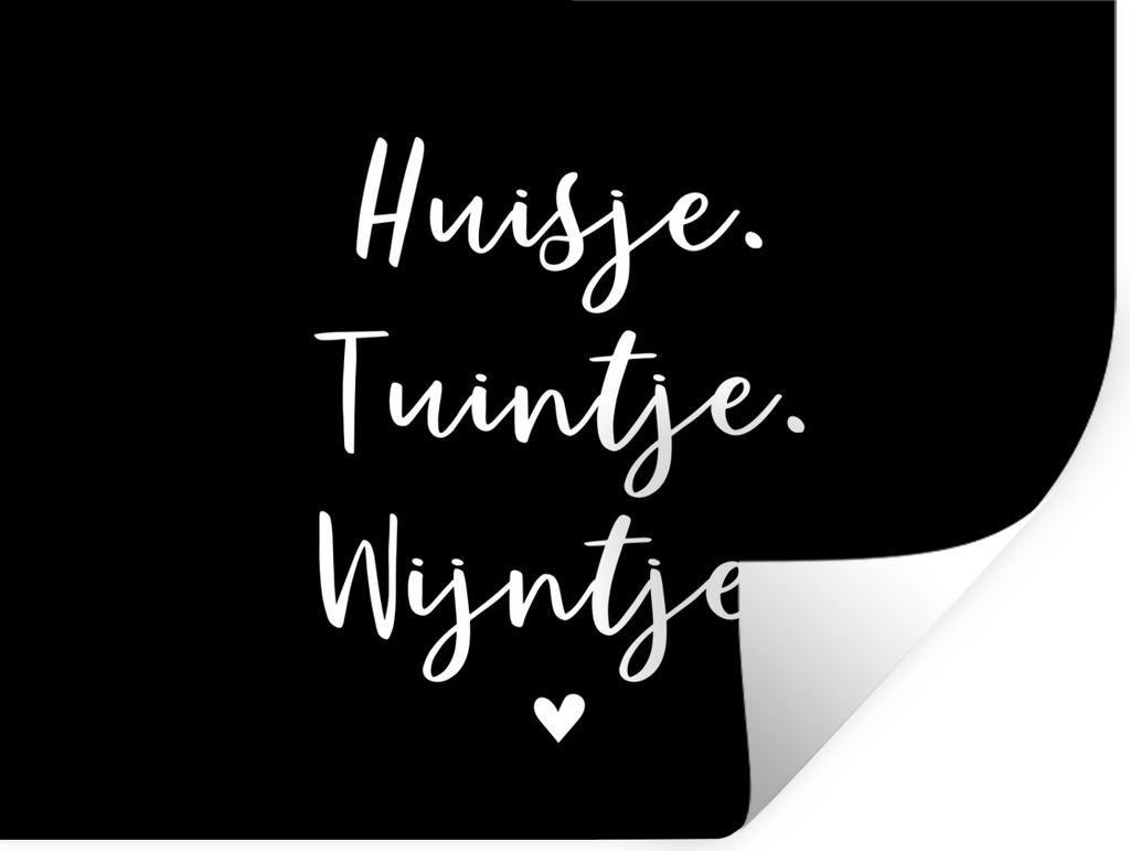 MuchoWow Wandtattoo Wandsticker Wandaufkleber Haus, Garten, Wein - Zitate - Text - Wein - Haus 160x120 cm Selbstklebend und Repositionierbar - Se...