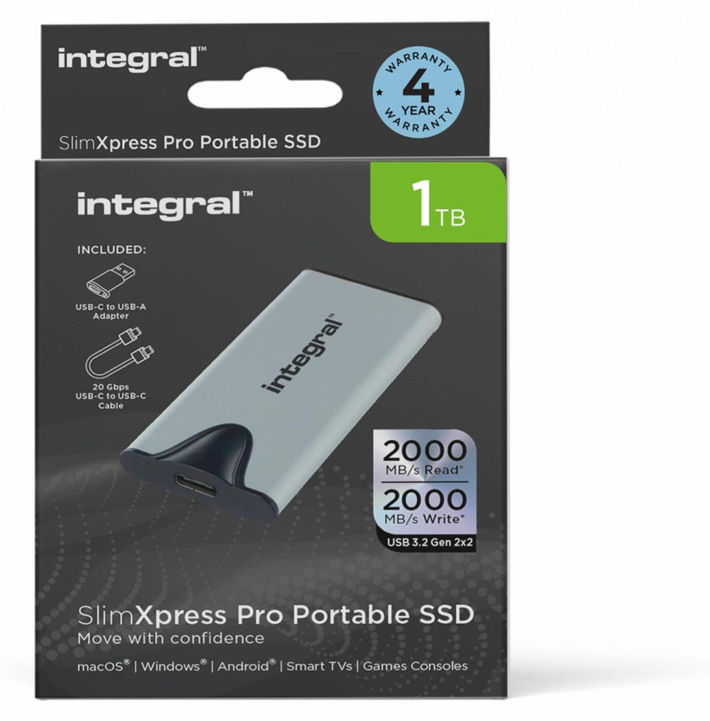 Integral SlimXpress Pro 1TB Externe Portable Produktbild 