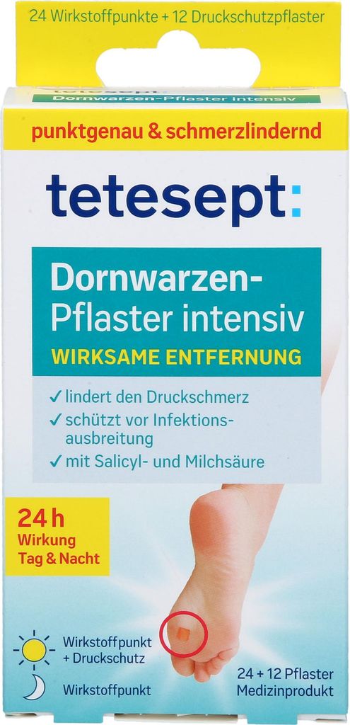 Tetesept Dornwarzen-Pflaster intensiv 12 St