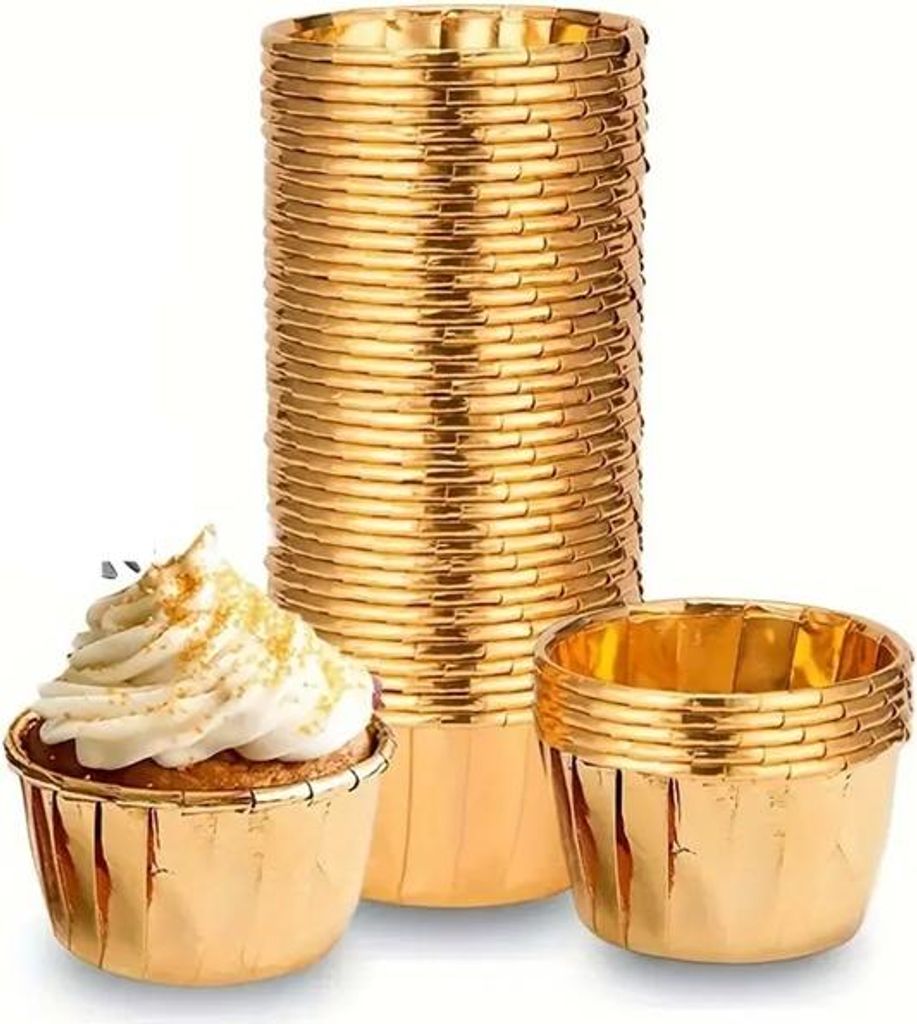 Muffinförmchen GOLDEN 50x40 mm / 50 Stück
