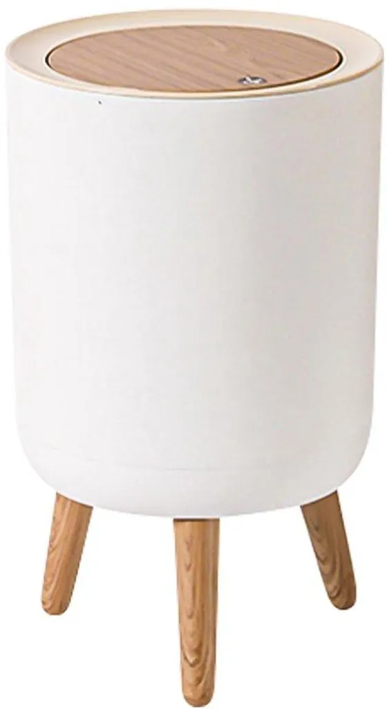 Bassine de salle de bains ronde 7 litres avec bouchon de vidange blanc