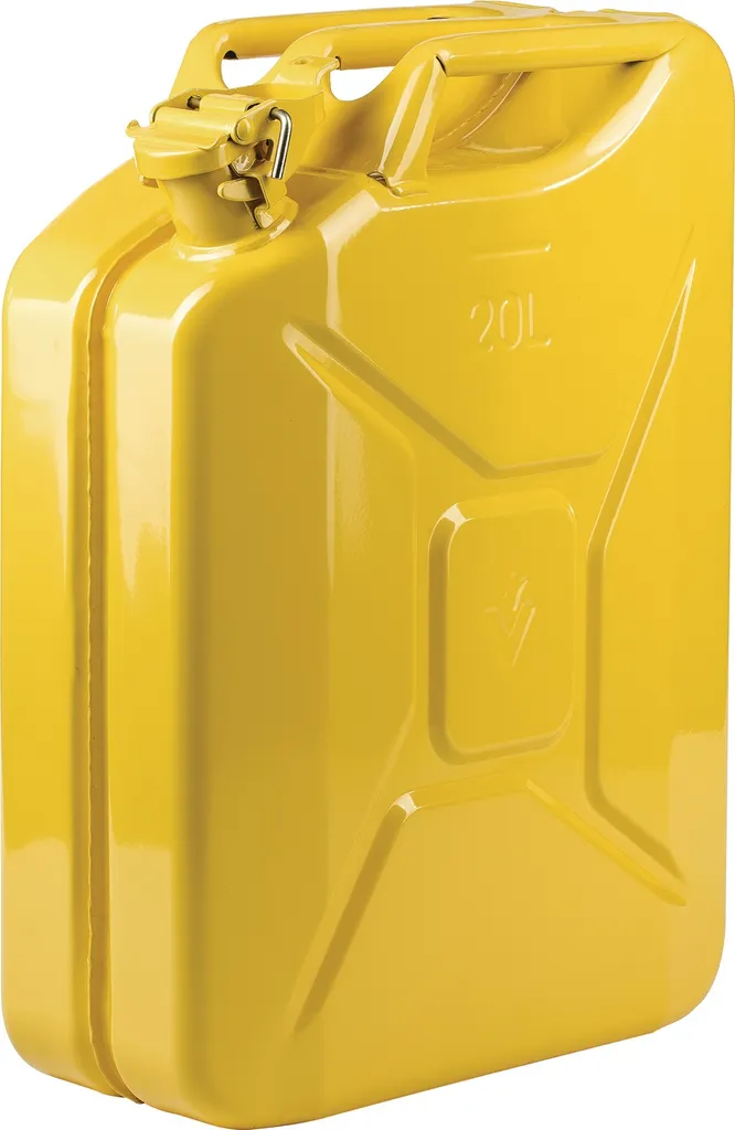 Tanica Metallo 20L Gialla RAL 1018 VALPRO - Per Off-Road e Lavoro