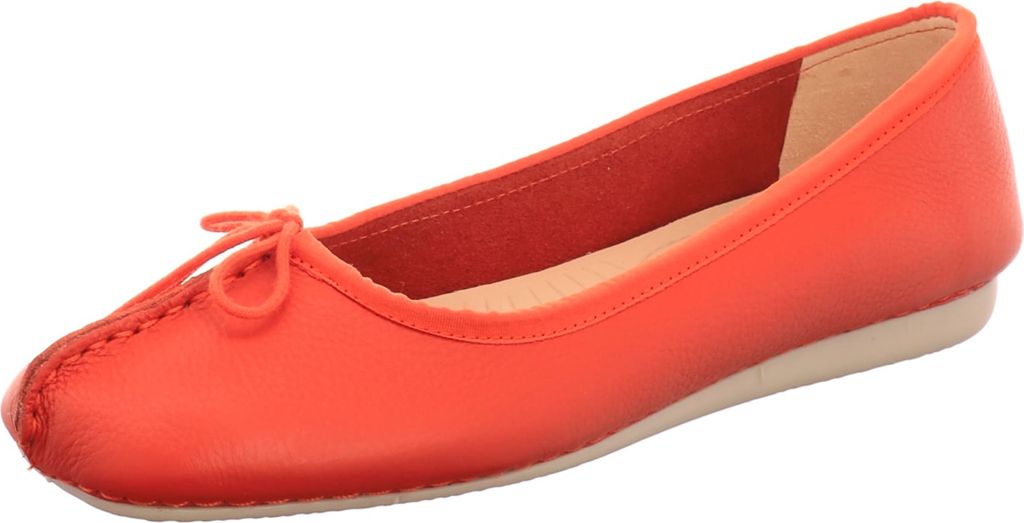Clarks Komfort Slipper FRECKLE ICE Damen 31353430343331 Orange 37 EU