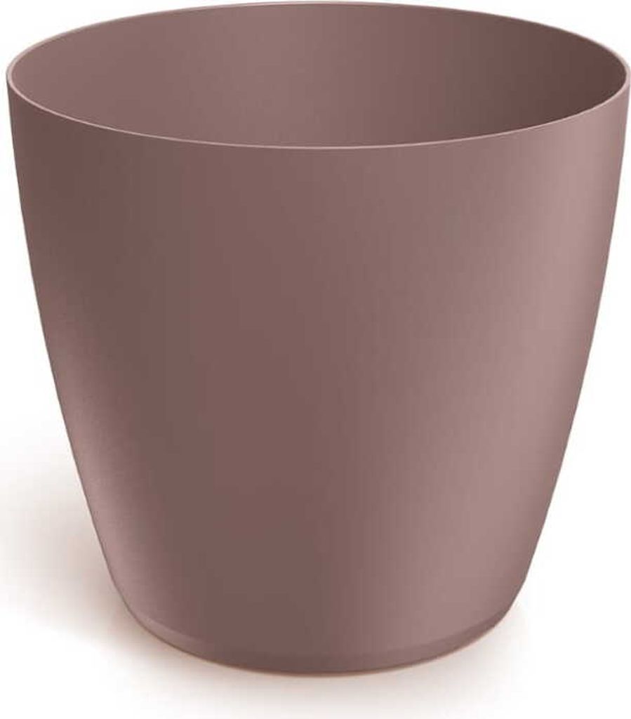 Blumentopf schmutzig rosa matt Kunststoff 19,8x18,2 cm Marsala glatter Deckel Mate