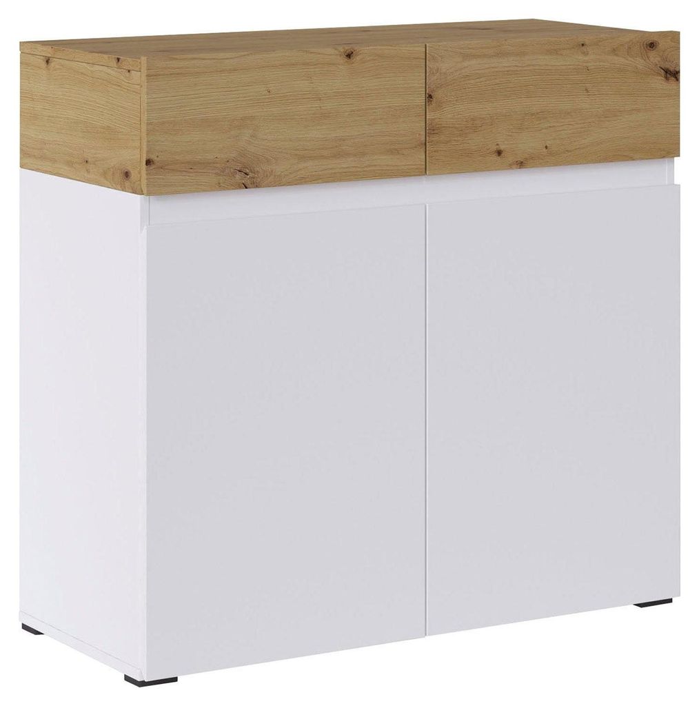 Buffet Rimini 90 x 40 x 86 cm, sans poignées, couleur au Image du produit 