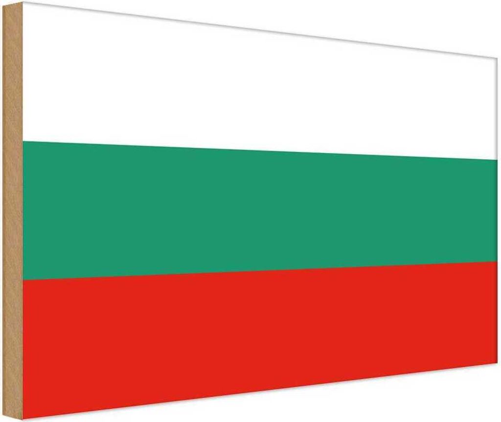 vianmo Holzschild 30x40 cm Bulgariens Bulgaria Flagge Fahne Produktbild 