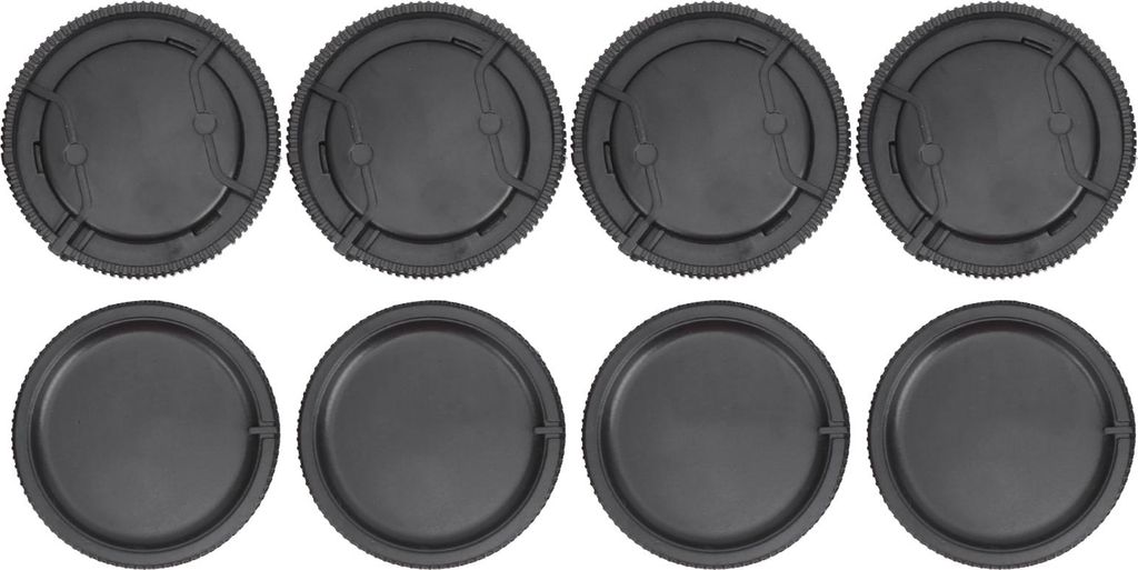 4PCS -Objektiv hintere Abdeckungskörper vorne für Sony A Mount Camera Schwarz