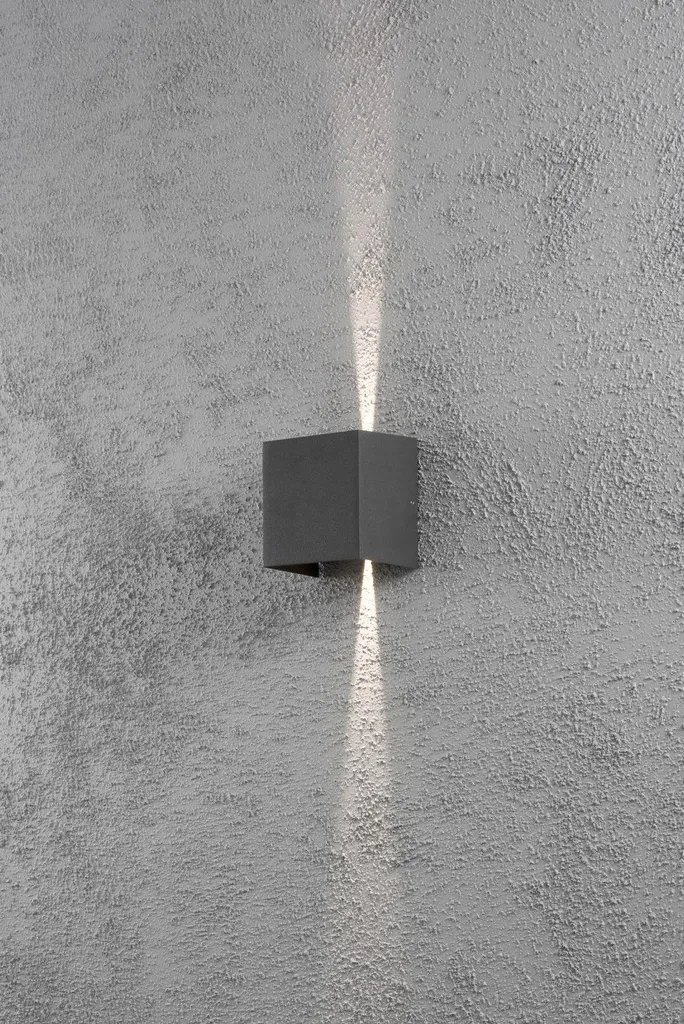 Applique murale LED extérieur aluminium anthracite Konstsmide Cremona