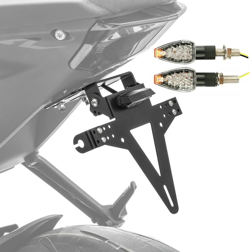 Set Kennzeichenhalter + 2x LED Blinker für Kawasaki ER-6f / ER-6n KP12