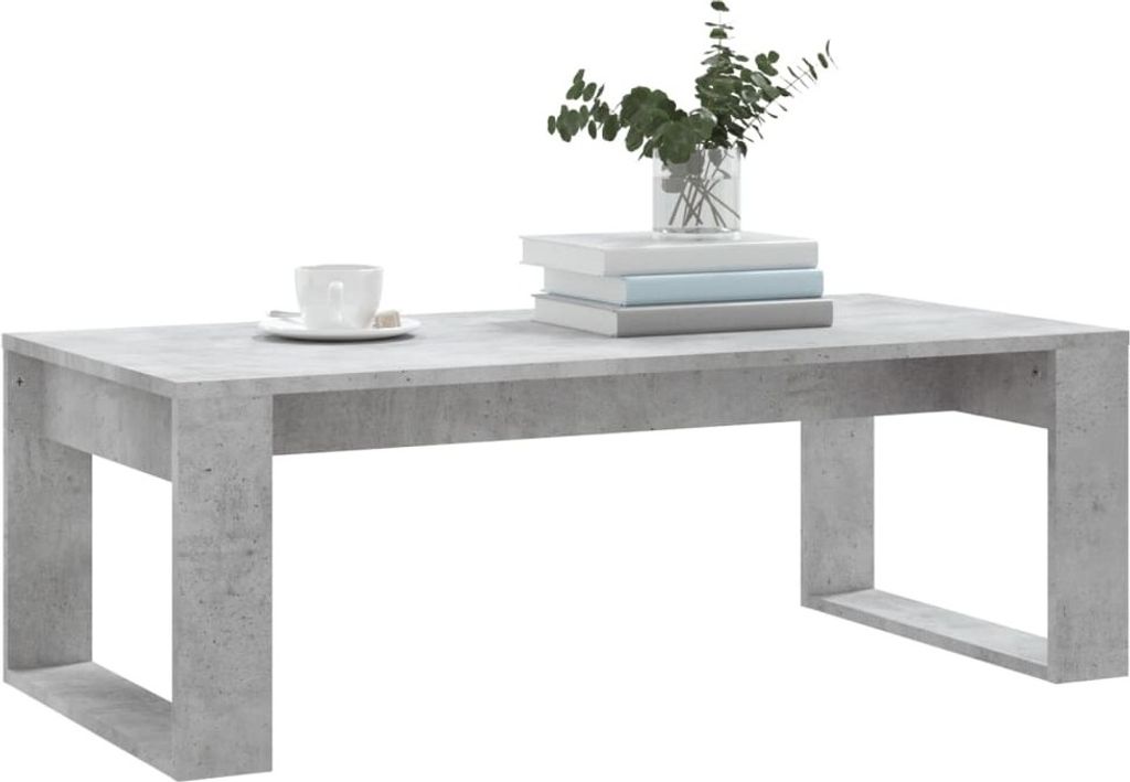 "Winterschlussverkauf "Couchtisch - CLORIS - Wohnzimmertisch - Robust und langlebig - Betongrau 102x50x35 cm Holzwerkstoff - DEMöbel7644590