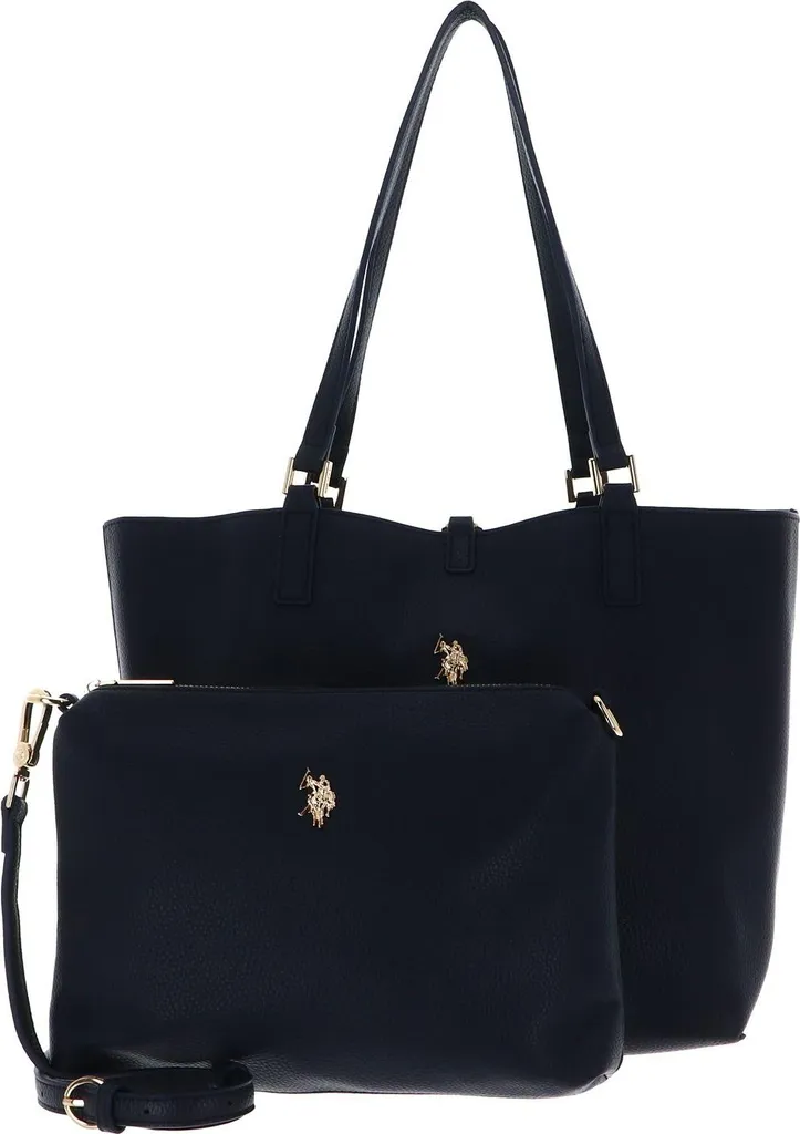 U.S. POLO ASSN. Rogersville Sac Shopping Réversible Bleu Marine avec Chaîne
