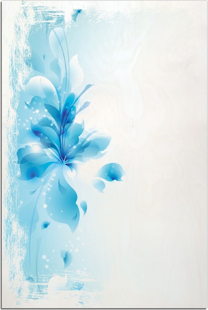 Kunstdrucke Wandbilder Holz in : Brillante Farben, Größe 60 x 90 cm Motiv Blaues Blumenbuket