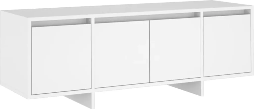 Mobile TV Bianco Moderno 120 cm | Arredo Minimal per Smart Home