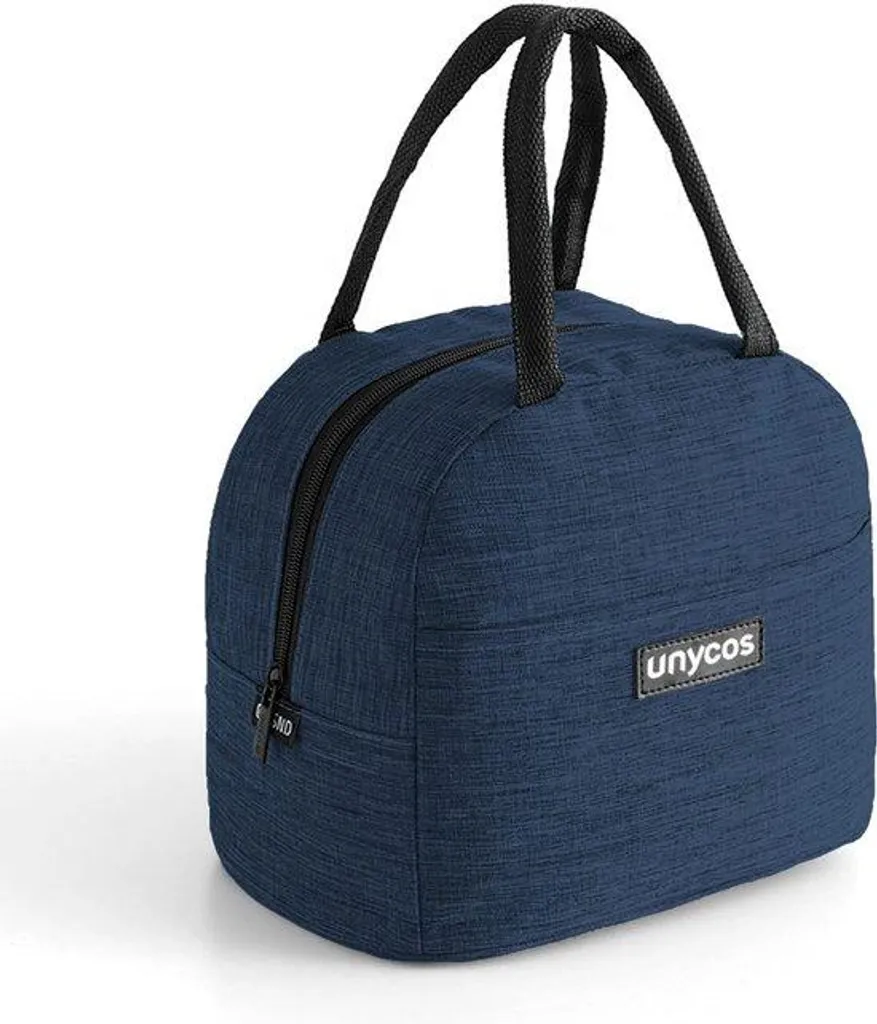 Sac isotherme 7L bleu transparent et portable pour repas au bureau