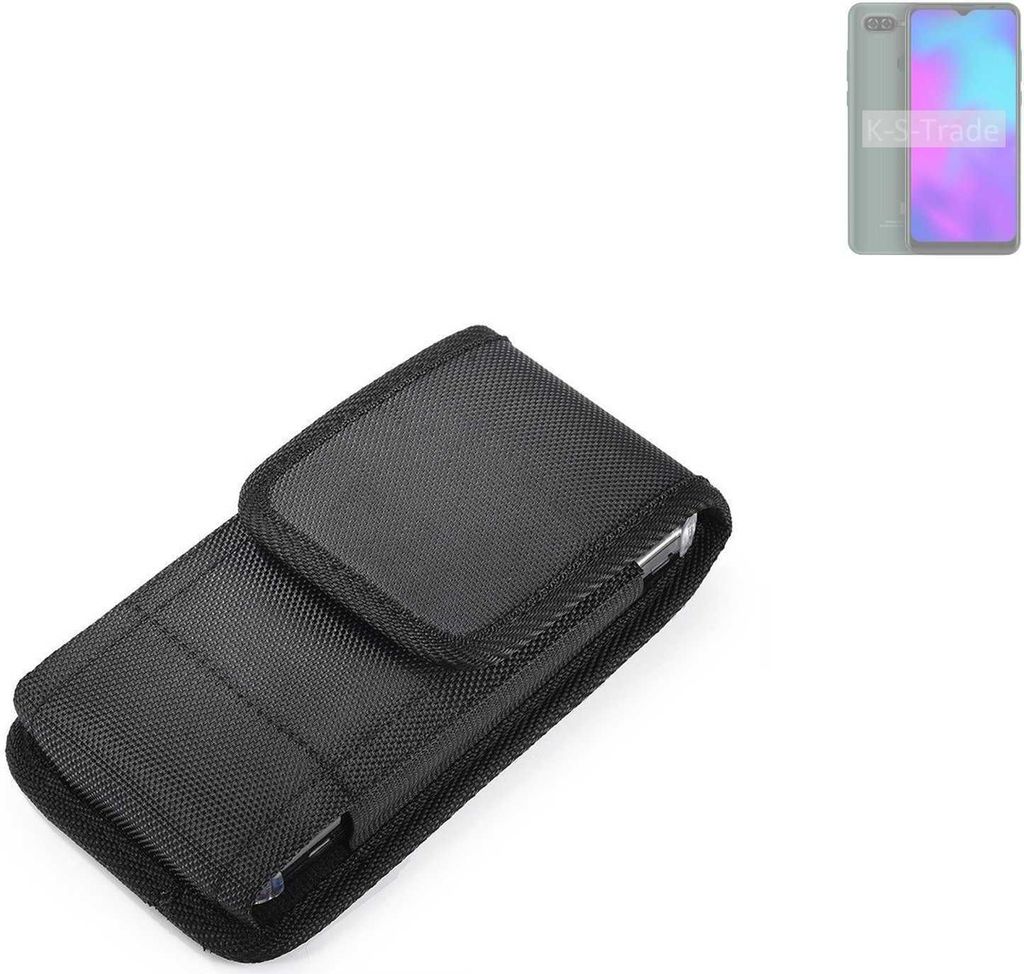 Holster Gürteltasche kompatibel mit BLU G50 Mega 2022 Holster Gürtel Tasche wasserabweisend Handy Hülle Schutz Hülle Outdoor schwarz K-S-Trade