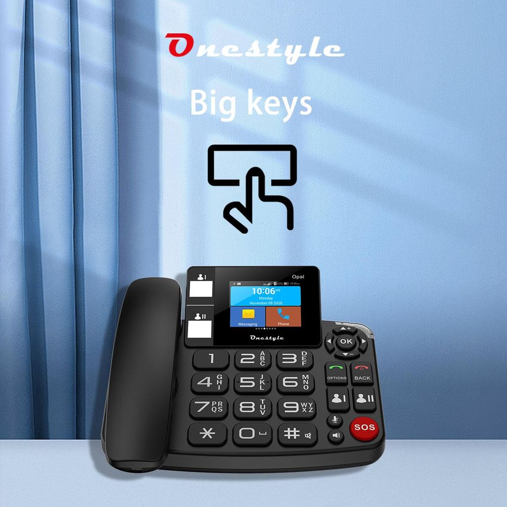 Onestyle Opal SIM Desktop Mobiltelefon schwarz
