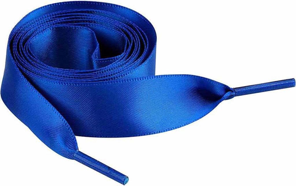Satin Schnürsenkel - Blau - Länge: 120 cm