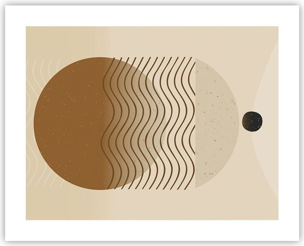 Poster - Poster ohne Rahmen - Abstraktion Geometrie Minimalismus - 50x40 cm - Wand Bild - Wanddeko - Wandbilder - Kunstposter - Wandposter - Bilder...