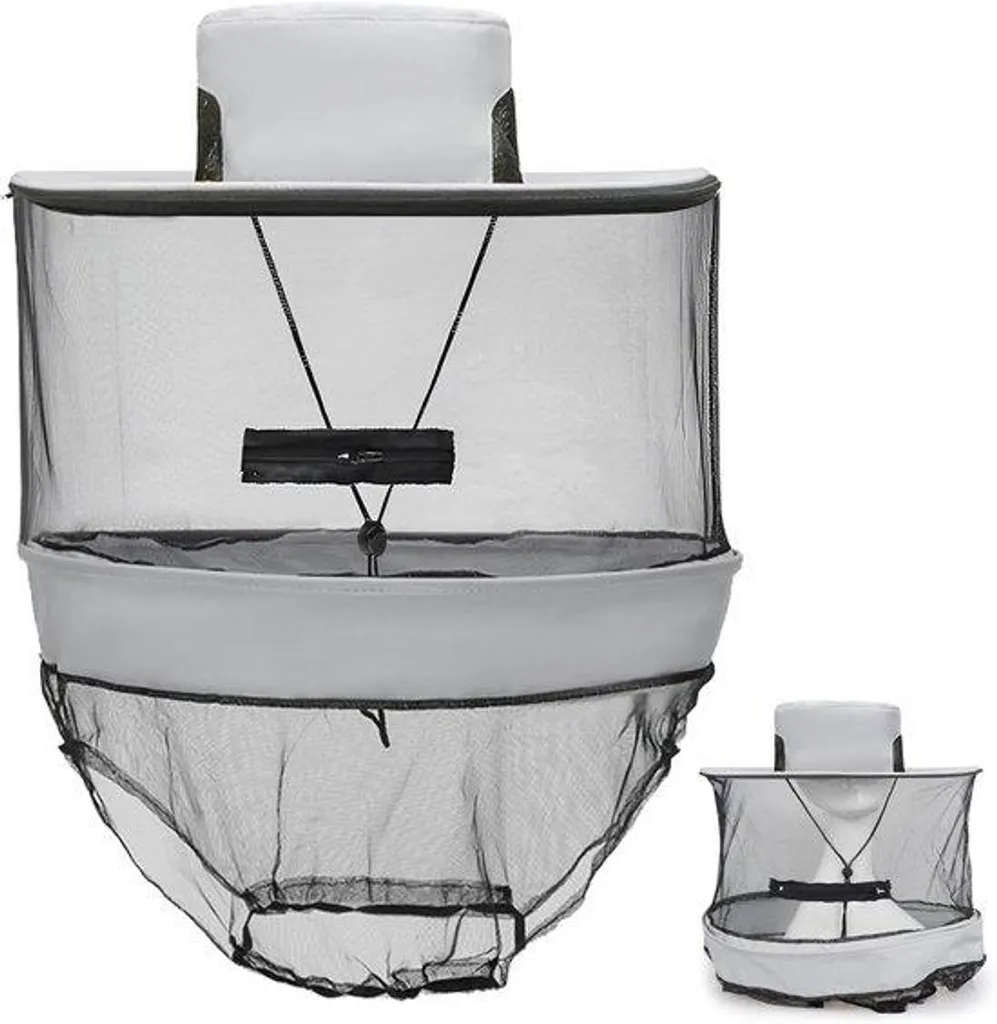 Filet anti-insectes pour apiculteur noir - Maille serrée et amovible 1pc