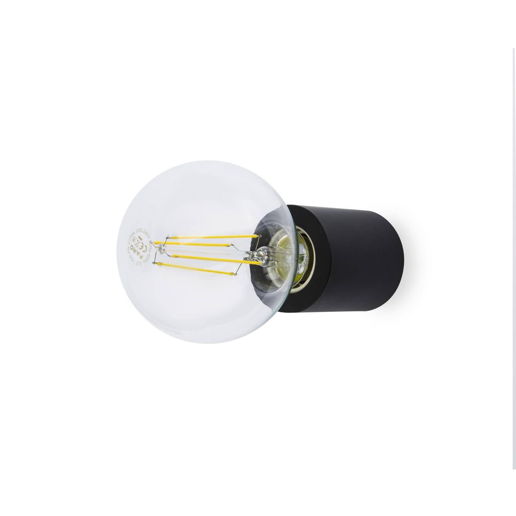 Zehn 1-Licht schwarze Wandleuchte Produktbild 