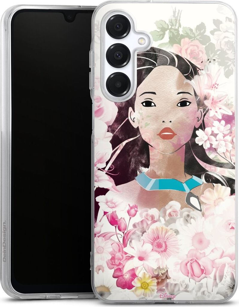 DeinDesign Handyhülle für Samsung Galaxy A16 5G Silikon Hülle Case Smartphone Schutzhülle Disney Offizielles Lizenzprodukt Pocahontas