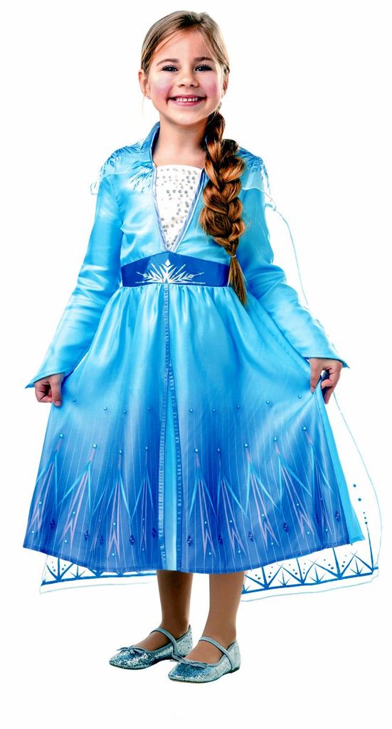 NEU Die Eiskönigin Young Elsa im blauen Kleid Disney Frozen II 