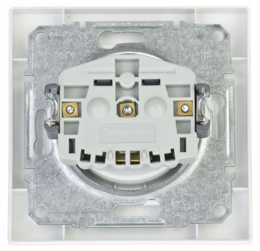 Presa 2P+PE con cornice, bianco Schneider Electric Asfora Immagine del prodotto 