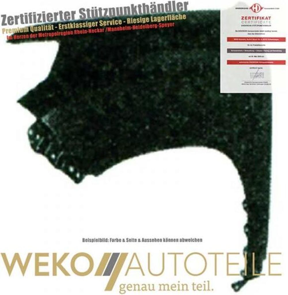 Kotflügel rechts DIEDERICHS 6675806 für TOYOTA