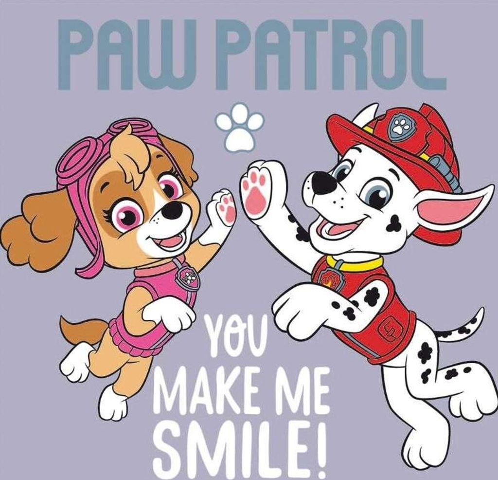 Gebügeltes Kinderhandtuch 30x30 Paw Patrol grau