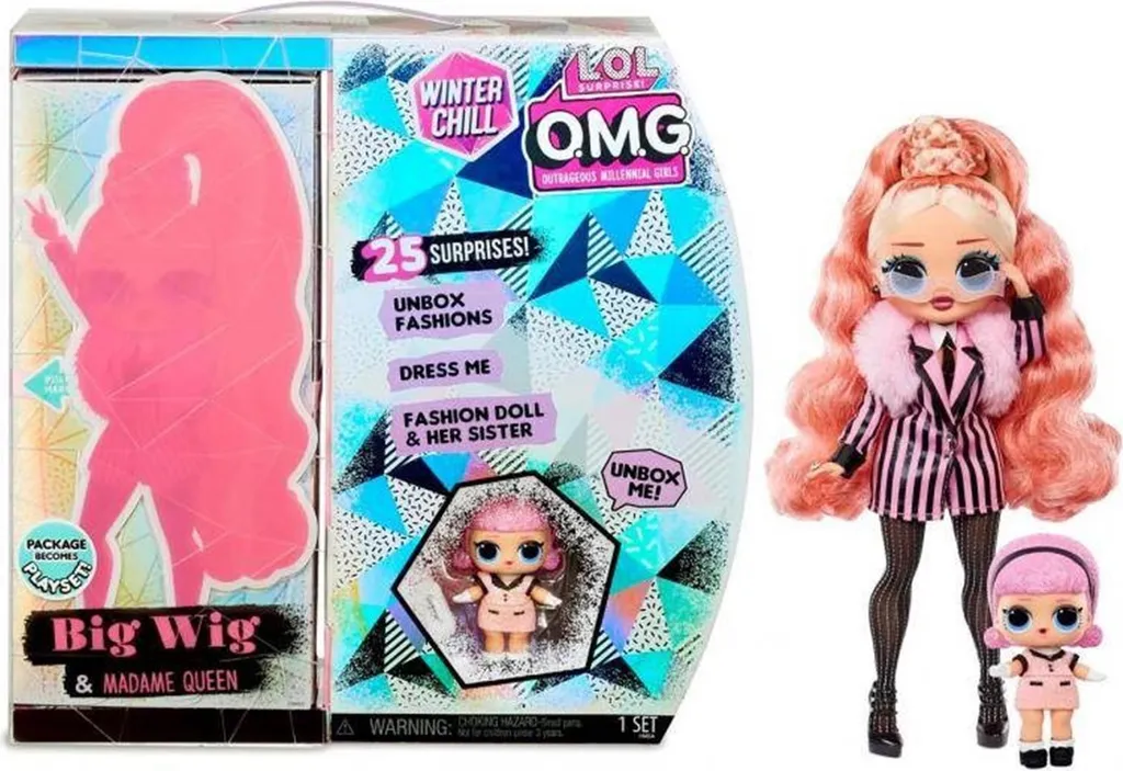 Cadeau Enfant LOL Surprise OMG Big Wig & Madame Queen : Duo de Mode Hiver