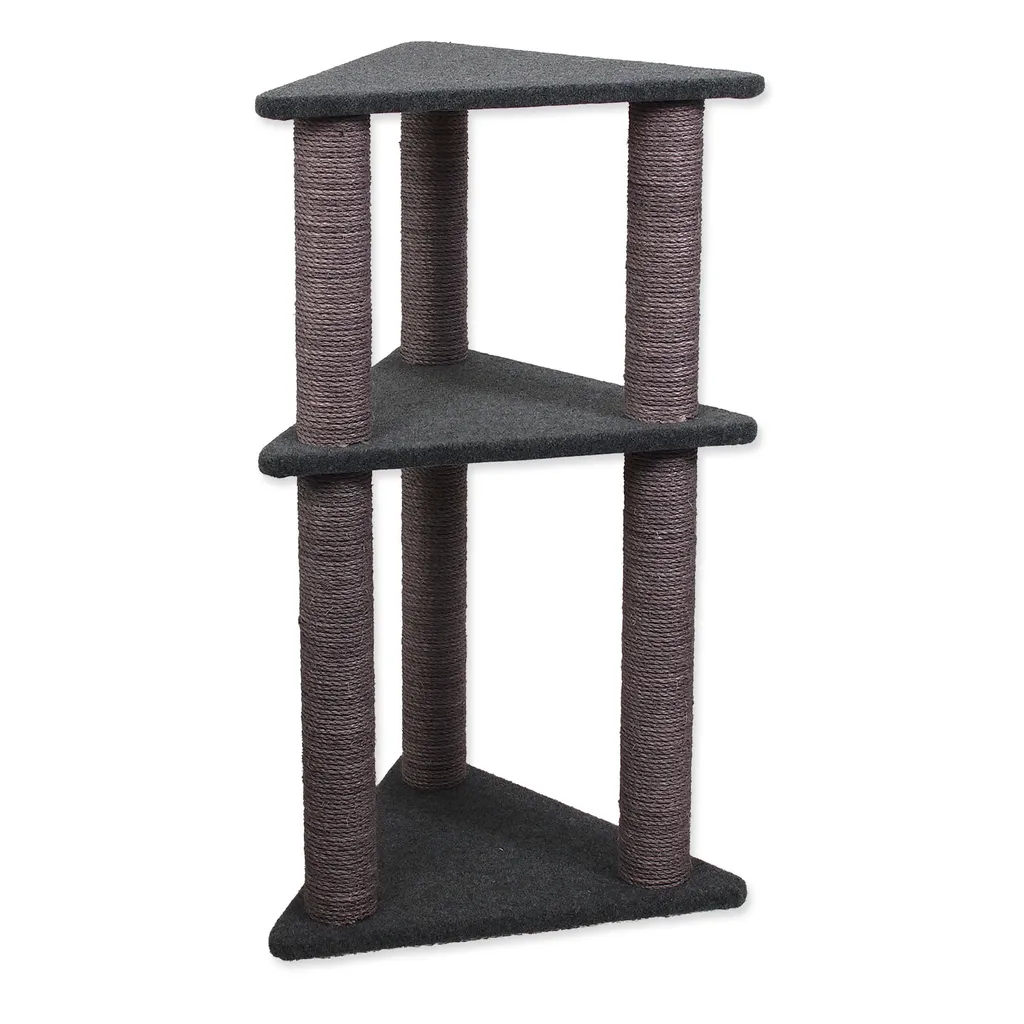 Tapis de litière rectangulaire gris 113 cm pour bac à chat
