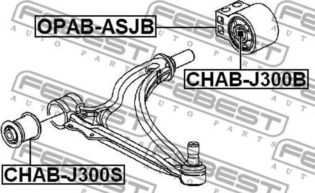 Stop bruits de suspension : Roulement OPAB-ASJB pour Astra J et Cruze