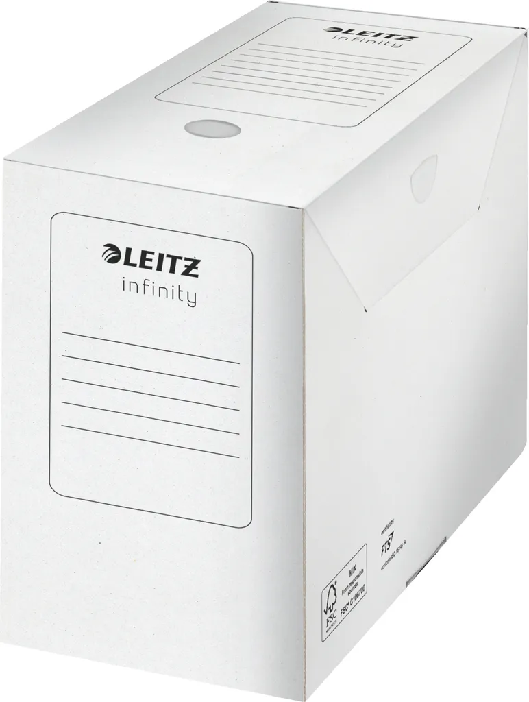 Boîte d'Archives Infinity Leitz Blanche 15cm pour Documents A4 - 10 pcs - 2